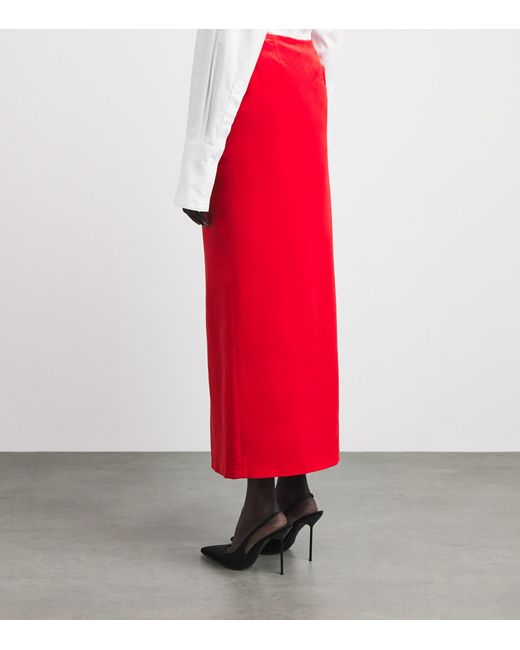 Blazé Milano Red Velvet Malaya Pencil Skirt