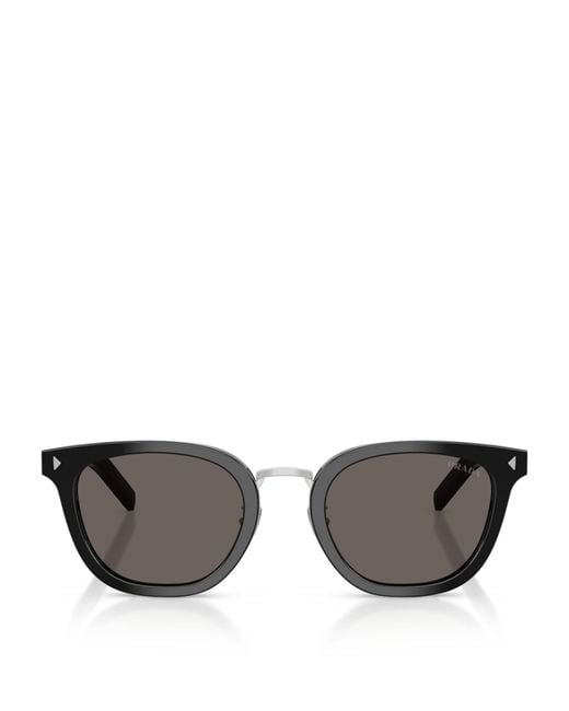 Prada Gray Pr C01Sd Cat-Eye Sunglasses for men
