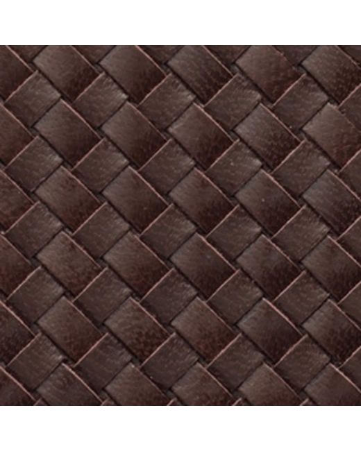 Prada Brown Leather Woven Wallet for men