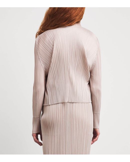 Pleats Please Issey Miyake Pink New Colorful Basics Cardigan