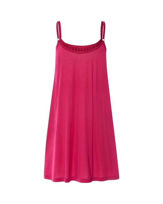 Hanro Pink Cotton Juliet Mini Nightdress