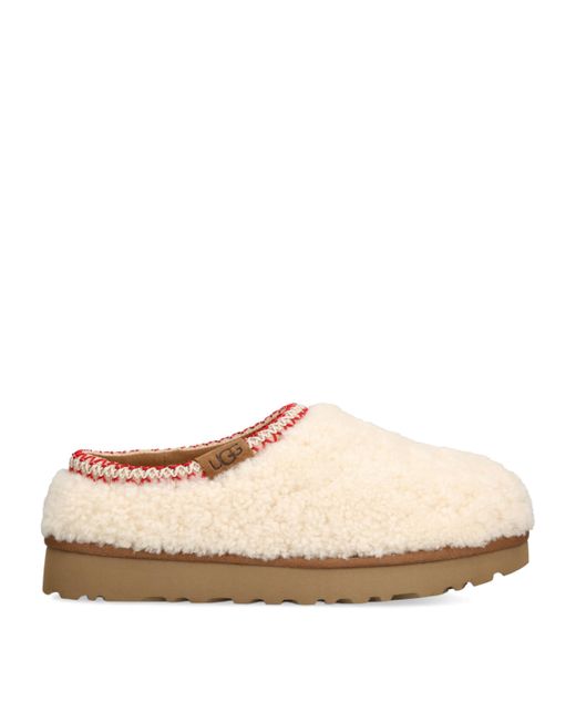 Ugg Natural Sheepskin Tasman Maxi Curly Slippers