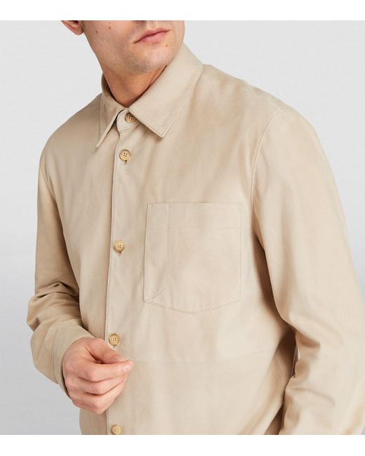 Closed Natural Suede Shirt for men