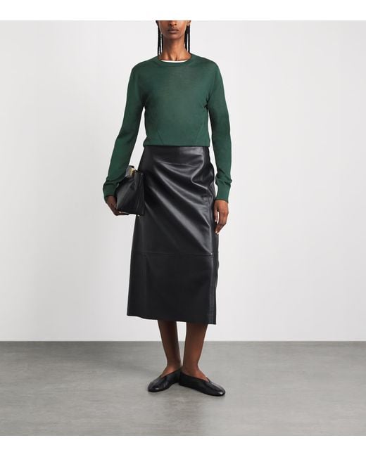 FFORME Green Merino Wool Mitchell Sweater