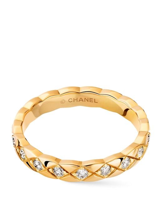 Chanel Metallic And Diamond Coco Crush Ring