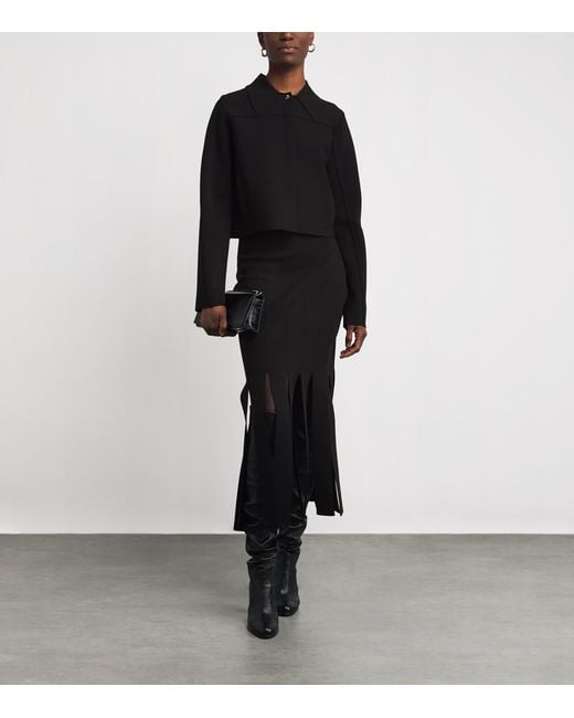 Joseph Black Milano-Knit Gare Compact Jacket