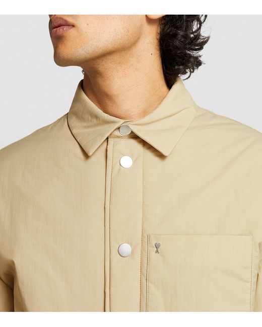 AMI Natural Padded Overshirt for men