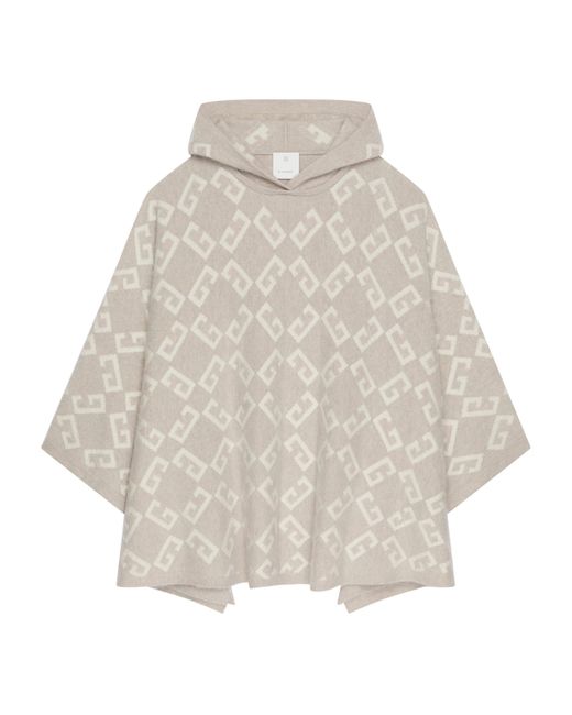 Givenchy Natural Cashmere Monogram Poncho
