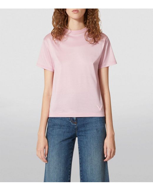 Valentino Garavani Pink Cotton T-shirt