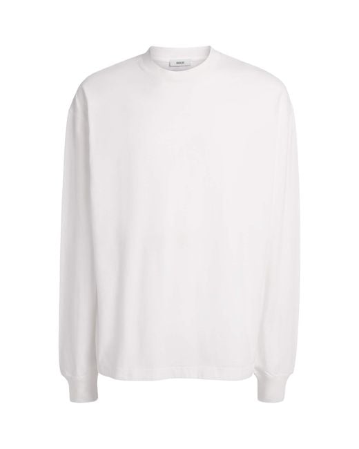 Agolde White Cotton Asha Long-Sleeve T-Shirt for men