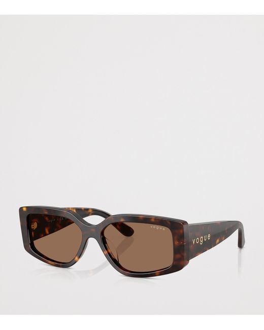 Vogue Brown Acetate Vo5642Su Rectangle Sunglasses