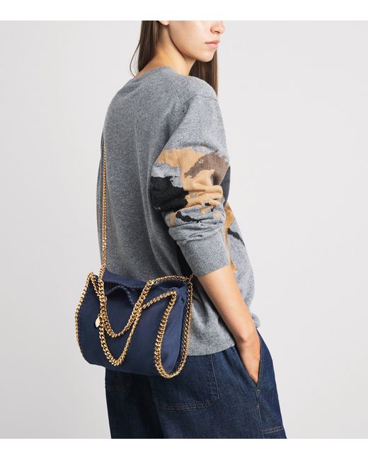 Stella McCartney Blue Mini Falabella Tote Bag