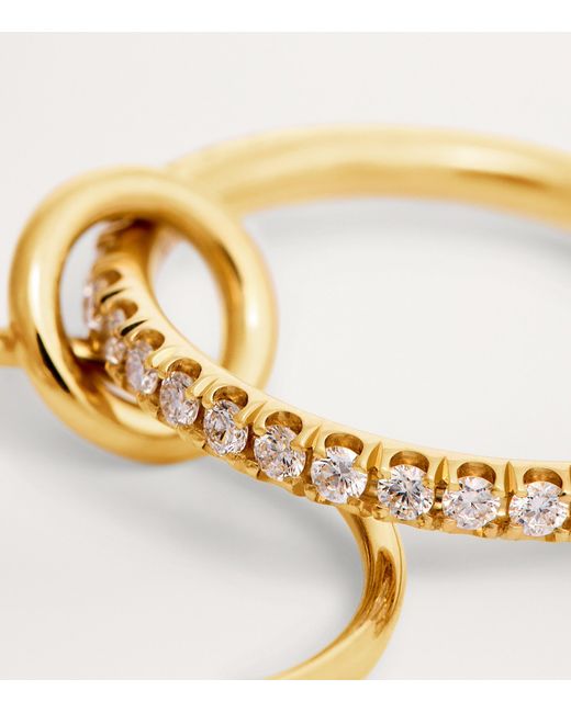 Spinelli Kilcollin Metallic And Diamond Pisces Ring