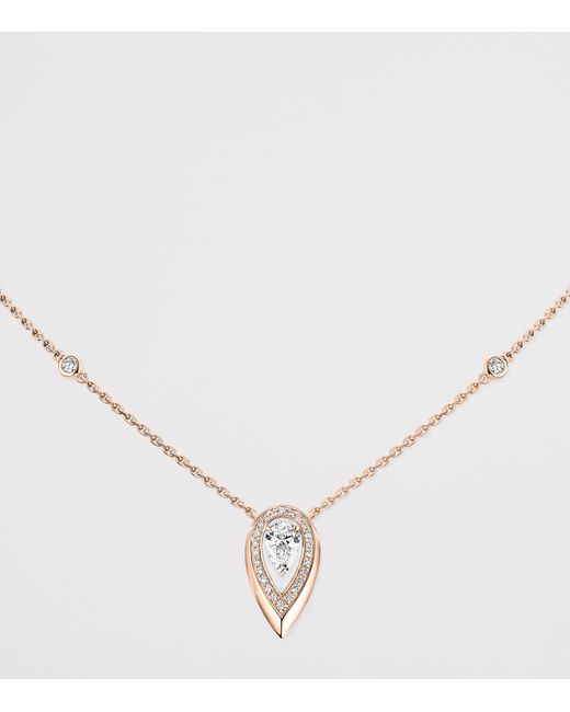 Messika Natural Fiery Diamond And Necklace