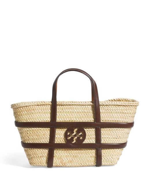 Tory Burch Metallic Straw Ella Tote Bag