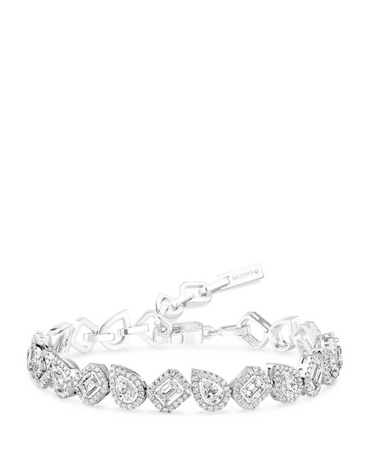 Messika White My Twin Diamond And Tennis Bracelet