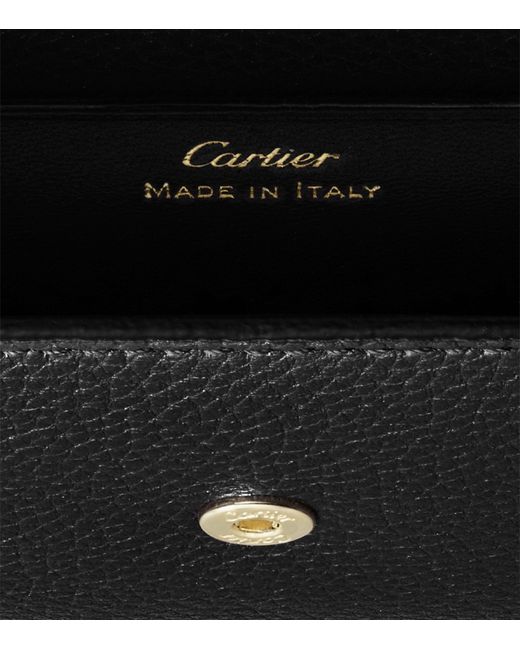 Cartier White Mini Leather Panthère De Shoulder Bag