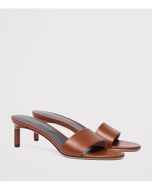 Tom Ford Brown Calfskin Mules 55
