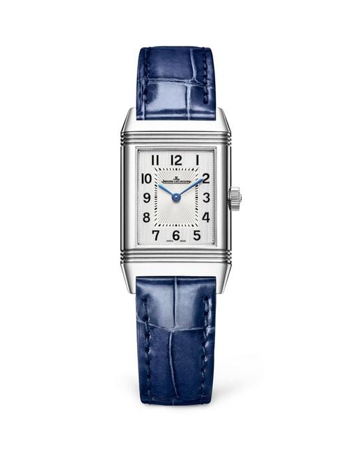 Jaeger-lecoultre Blue Stainless Steel Reverso Classic Watch 21mm