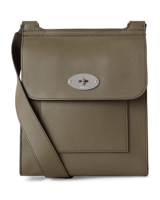 Mulberry Green Leather Antony Cross-Body Bag for men