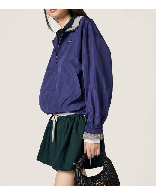 Miu Miu Blue Technical Jacket