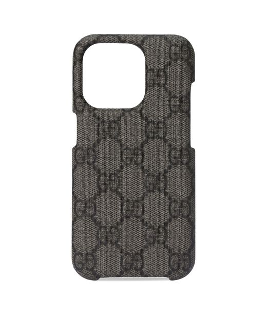 Gucci Gray Ophidia Gg Iphone 15 Pro Phone Case for men