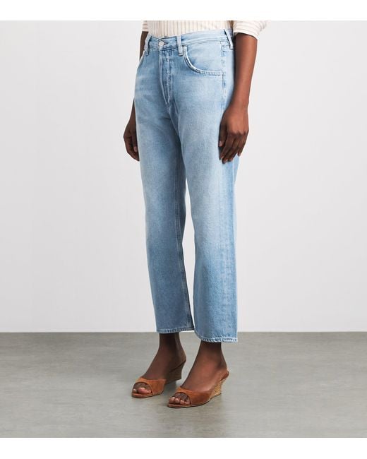 Citizens of Humanity Blue Winslow Low-Rise Boyfriend Jeans