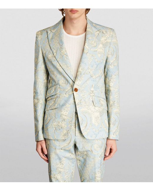 Vivienne Westwood Blue Toile De Jouy Suit Jacket for men