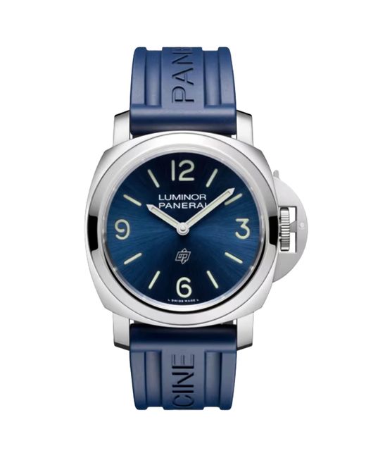 Panerai Blue Stainless Steel Luminor Base Watch for men