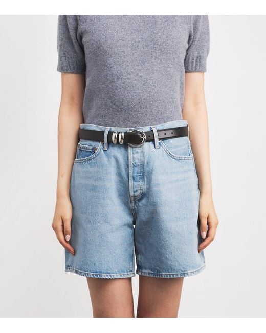 Sandro Black Leather Belt