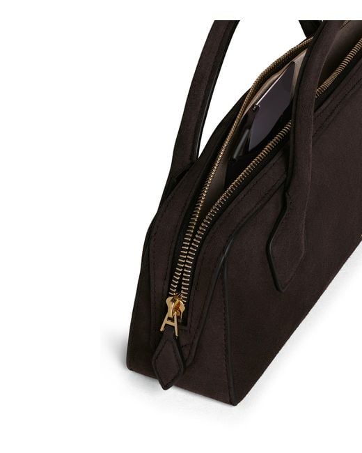 Alaïa Brown Suede Le Teckel Clutch Bag