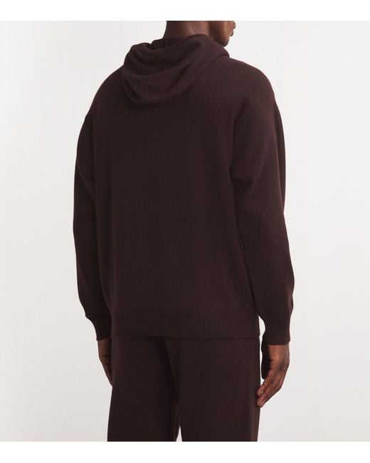 Harrods Brown Cashmere Hoodie for men