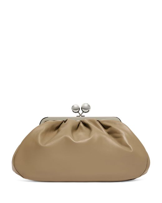 Weekend by Maxmara Natural Medium Leather Pasticcino Clutch Bag