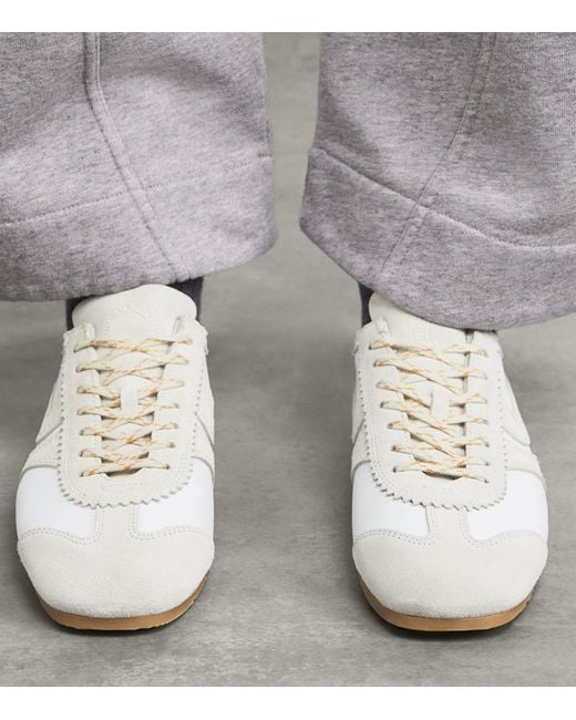 Dries Van Noten White Suede Dustin Sneakers