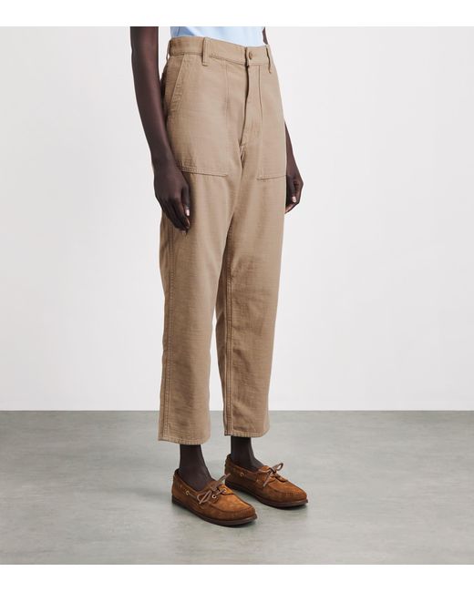 Polo Ralph Lauren Natural Cotton Cropped Trousers