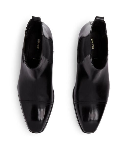 Bottes Chelsea TOM FORD En Cuir Marron - Taille US 11 (10.5 TF) - Neuf Sans Emballage (modèle De Vitrine)