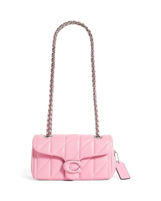 COACH Pink Quilted Leather Tabby 20 Shoulder Bag