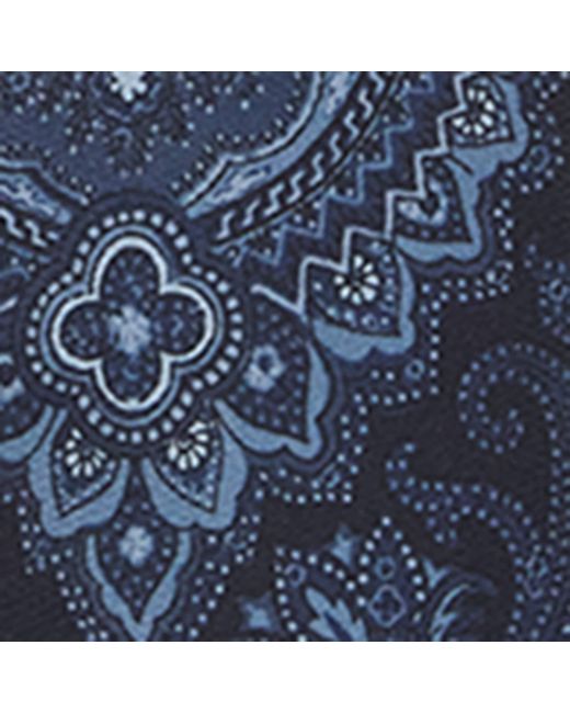 Ralph Lauren Blue Mulberry Paisley Silk Tie for men