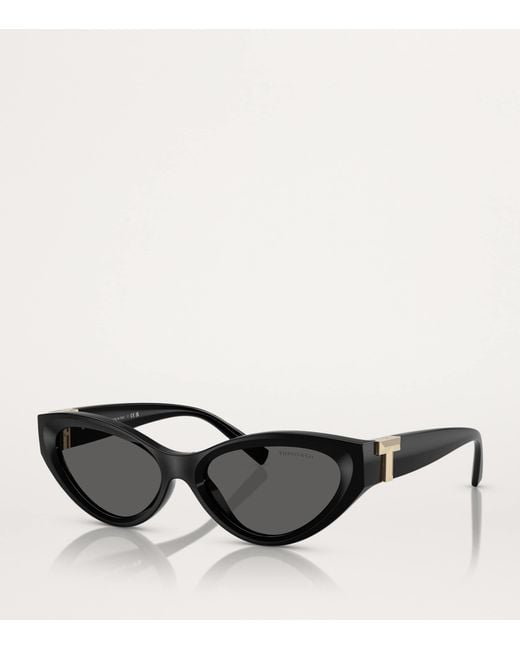 Tiffany & Co Black Acetate Cat-Eye Sunglasses