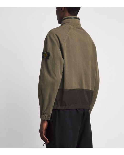 Stone Island Green Nylon Technical Compass Jacket for men
