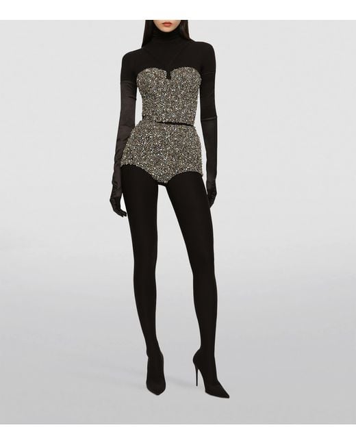 Dolce & Gabbana Multicolor Kim Dolce&Gabbana Crystal-Embellished Bustier