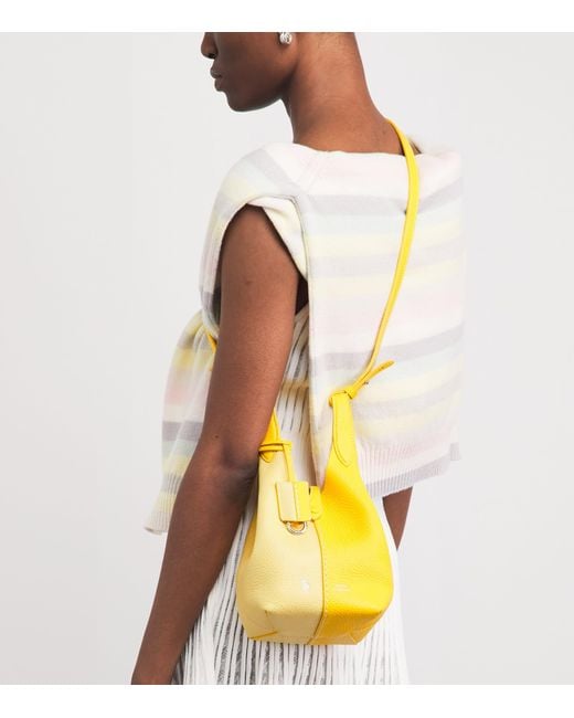 Polo Ralph Lauren Yellow Small Leather Polo Play Cross-Body Bag