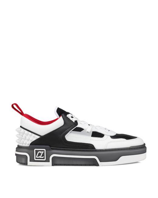 Christian Louboutin White Astroloubi Leather Sneakers for men