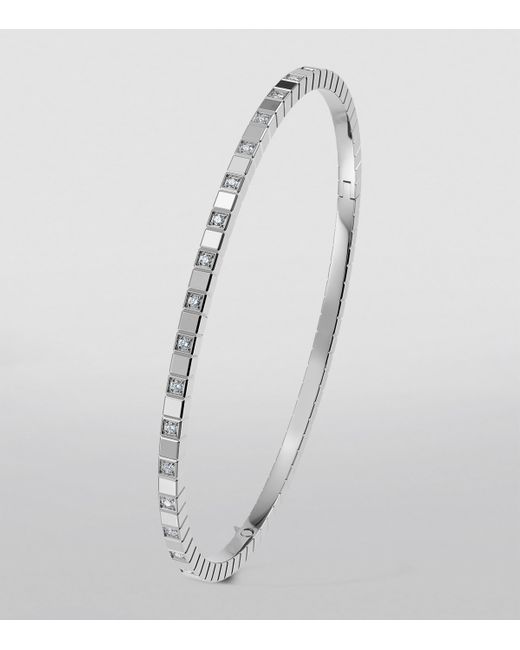 Chopard Metallic And Diamond Ice Cube Bangle