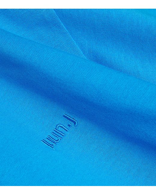 Juun.J Blue Oversized Graphic T-shirt for men