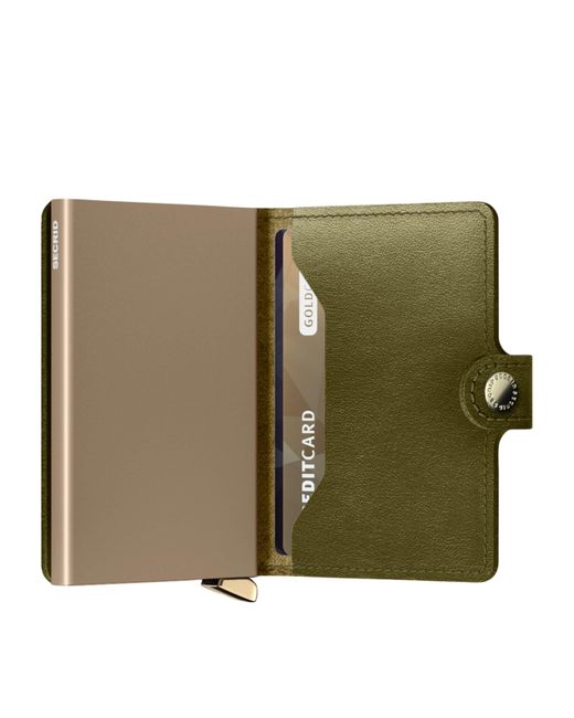 Secrid Green Leather Dusk Miniwallet