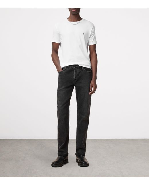 AllSaints White Organic Cotton Tonic T-Shirt for men