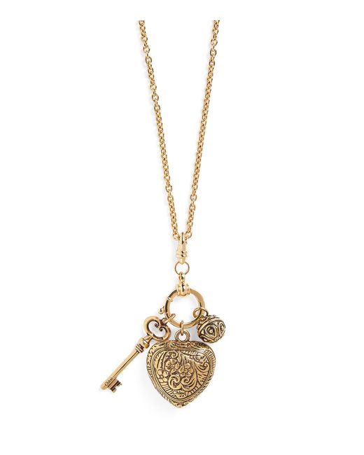 Chloé Metallic Victorian Charm Necklace