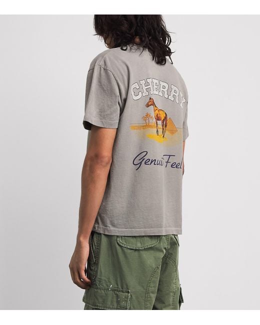 CHERRY LA Gray Cotton Palamino Pocket T-Shirt for men
