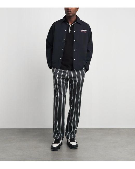 J.Lindeberg Gray 30Y Devyn Stripe Golf Trousers for men